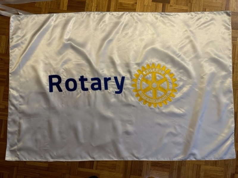 Producto Bandera de interior nuevo escudo Rotary bordada