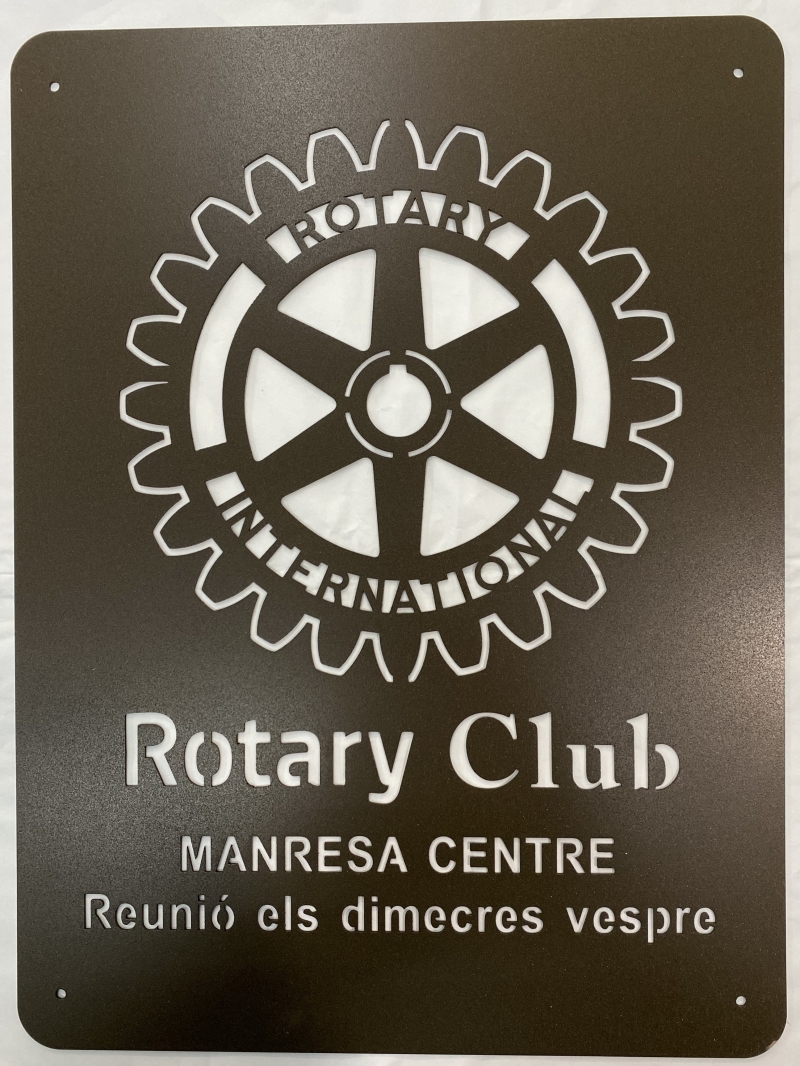 Producto Placa para sede club Rotary
