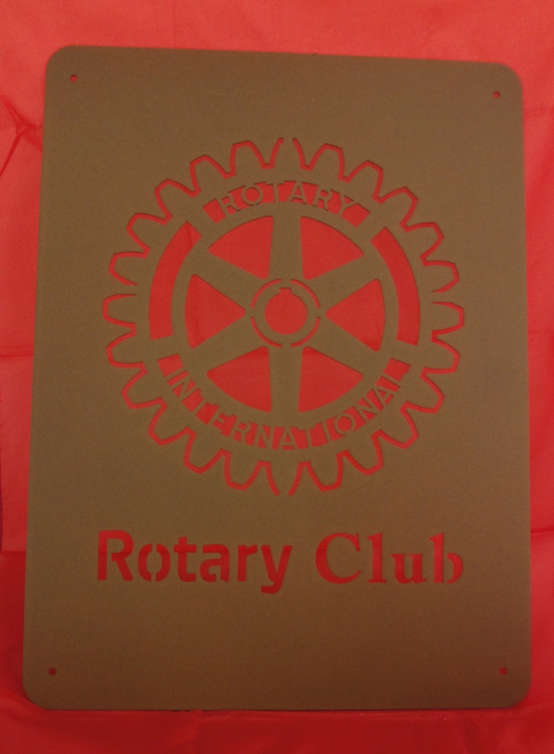 Producto Placa para sede Rotary Club (grabado personalizado)